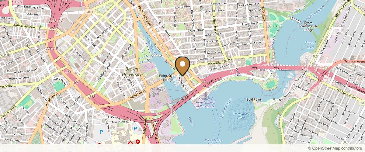 Map showing the exact location of Anti-Aging & Laser Institute ( AALI ) at 117 Wickenden St, Providence, RI 02903, USA