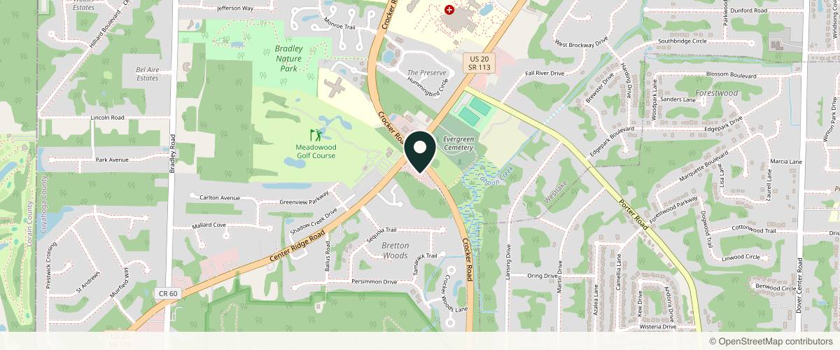 Map showing the exact location of Apex Skin Westlake at 4350 Crocker Rd #300, Westlake, OH 44145, USA