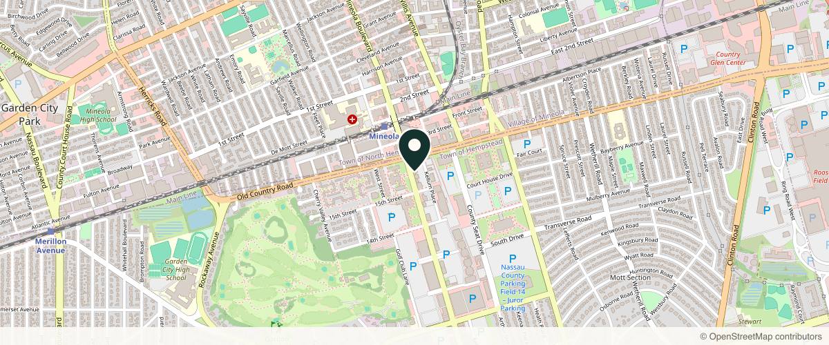 Map showing the exact location of Applied Aesthetic at 1539 Franklin Ave #101, Garden City, NY 11530, USA