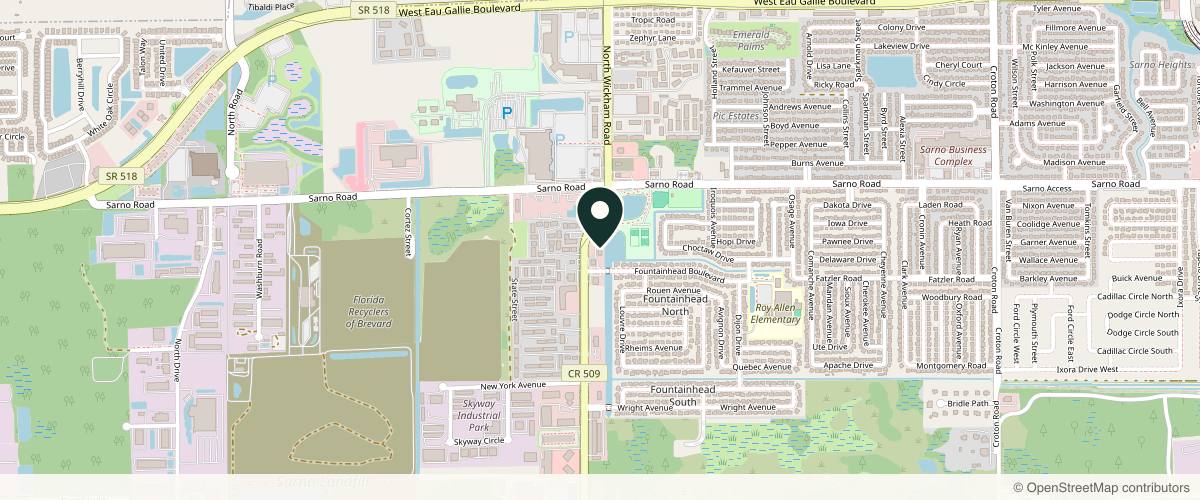 Map showing the exact location of AR Aesthetics at 765 N Wickham Rd Unit 102, Melbourne, FL 32935, USA