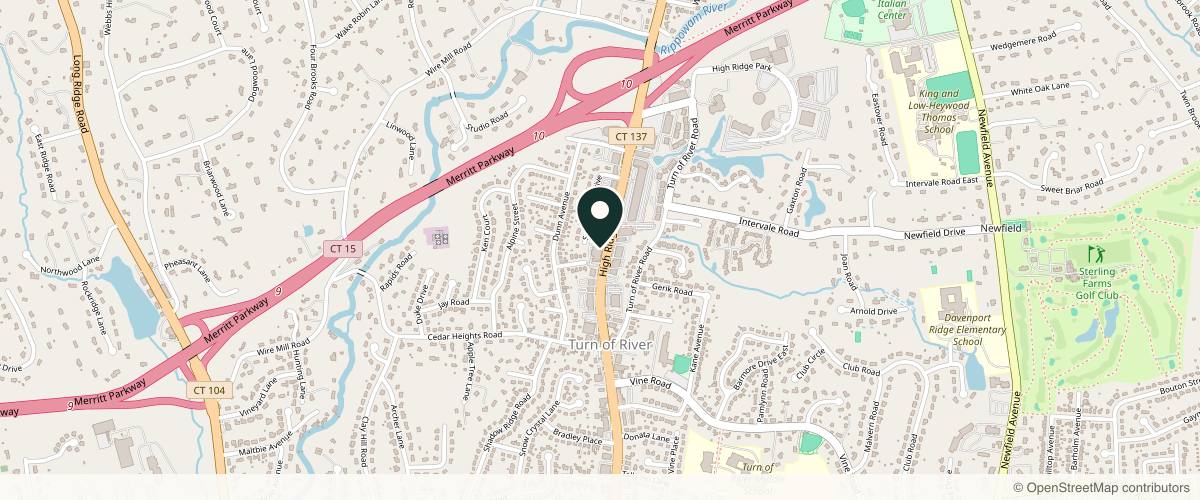 Map showing the exact location of Attune Wellness Med Spa at 1018 High Ridge Rd, Stamford, CT 06905, USA