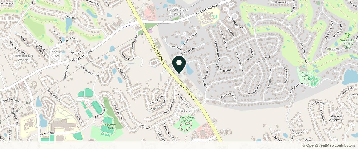 Map showing the exact location of Augusta Plastic Surgery at 569 Furys Ferry Rd, Martinez, GA 30907, USA