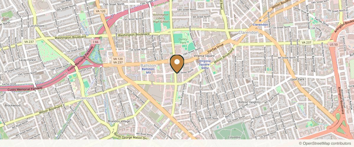 Map showing the exact location of Azure Dream Spa at 901 N Quincy St, Arlington, VA 22203, USA