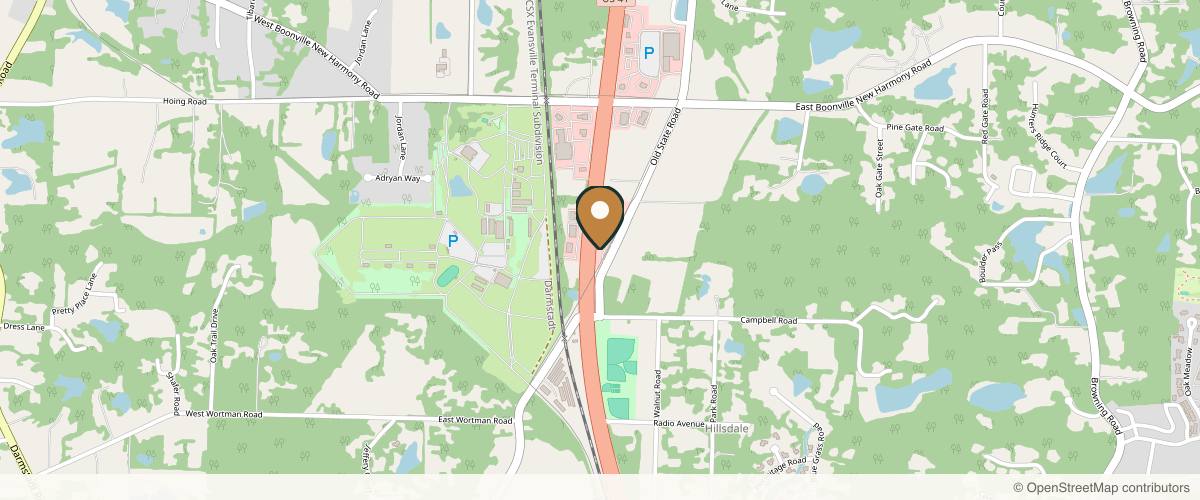 Map showing the exact location of B. Lanae Salon & Medi Spa at 12101 US-41 Suite A, Evansville, IN 47725, USA