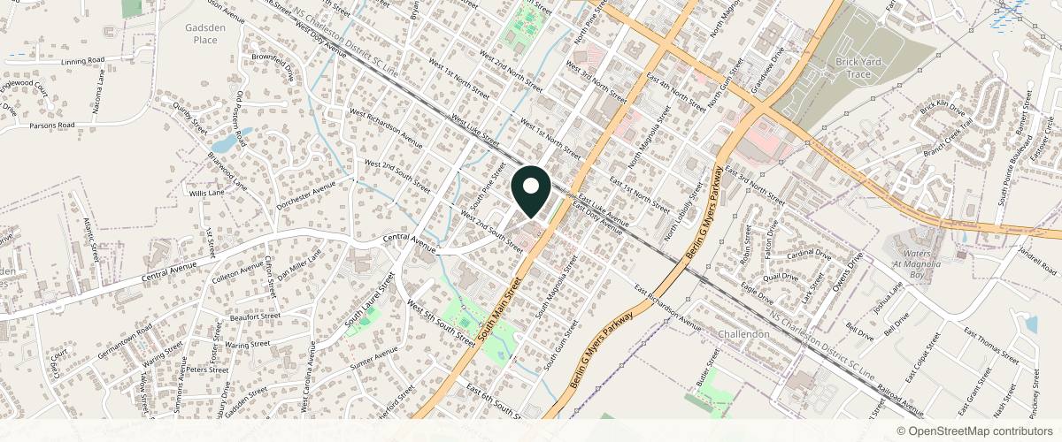 Map showing the exact location of Baldoni Aesthetic at 118 W Richardson Ave Ste 100, Summerville, SC 29483, USA
