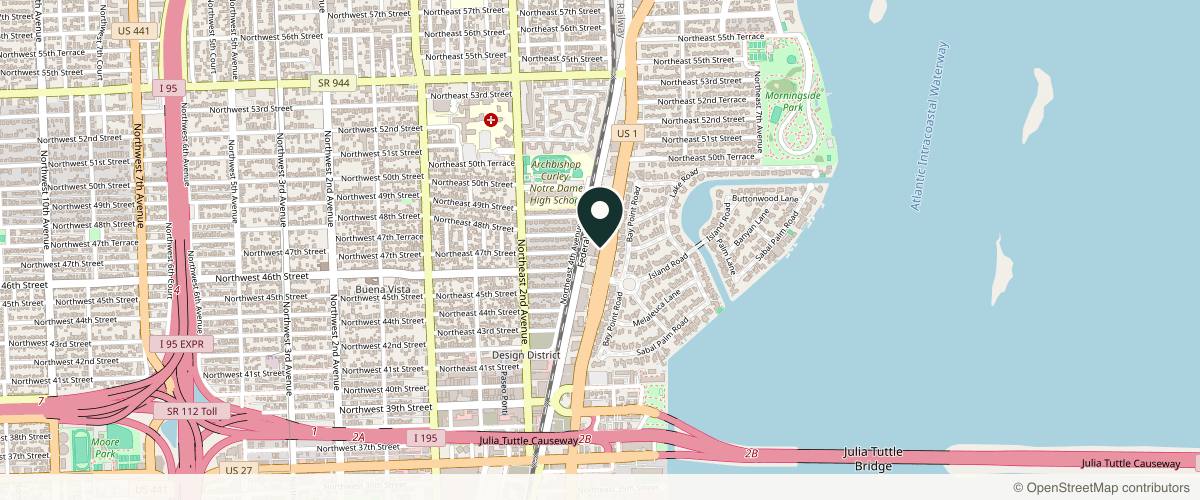 Map showing the exact location of Barba Dermatology at 4770 Biscayne Blvd Ste 1140, Miami, FL 33137