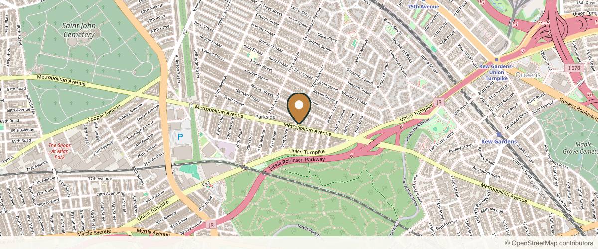 Map showing the exact location of Bare Esthetics • Aesthetic Clinic at 105-09 Metropolitan Ave, Forest Hills, NY 11375, USA