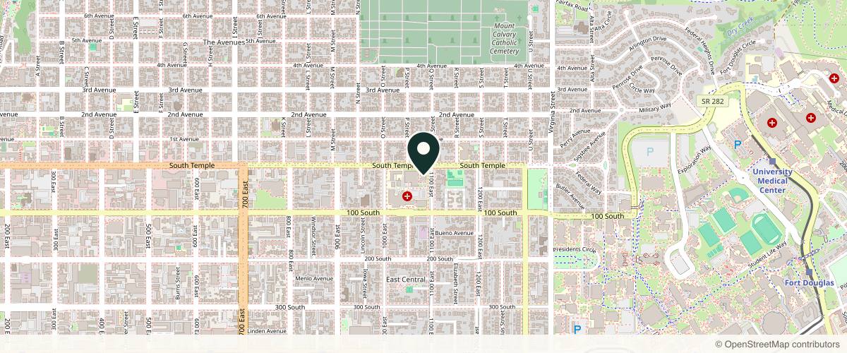 Map showing the exact location of Barr Aesthetics at 24 S 1100 E #102, Salt Lake City, UT 84102, USA