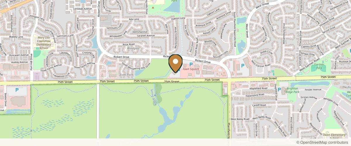 Map showing the exact location of Basko Dermatology: Dr. Juliana Basko-Plluska at 1331 W 75th St Ste 402, Naperville, IL 60540, USA