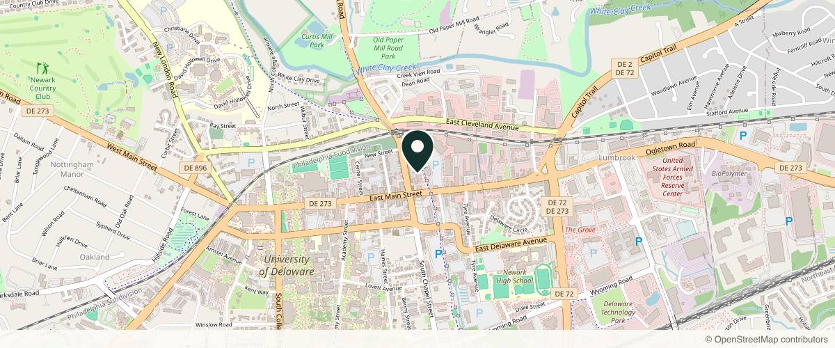 Map showing the exact location of Be Truly Well an Integrative Health Center & Med Spa at 218 E Main St #112, Newark, DE 19711, USA