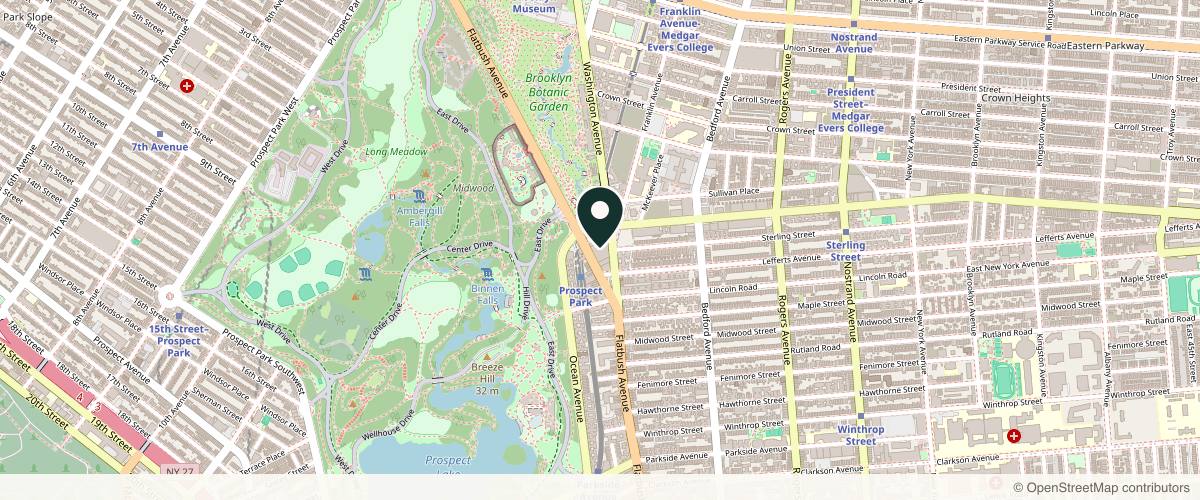 Map showing the exact location of Be You Esthetic Suites at Inside of BKLYN Commons, 495 Flatbush Ave Ste B2, Brooklyn, NY 11225, USA