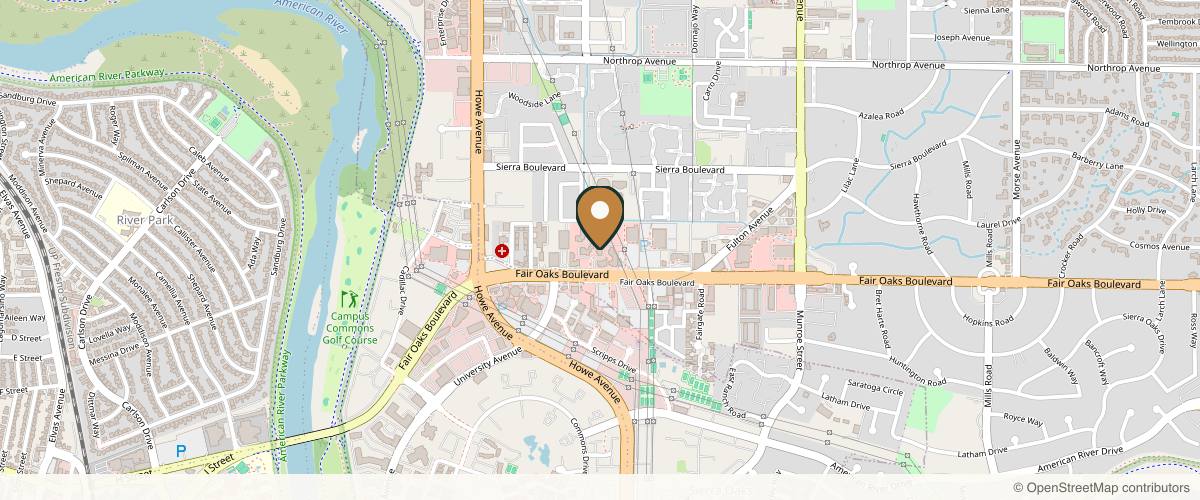 Map showing the exact location of Be You Medical at Studio 55 Salon Suites, 530 Pavilions Ln Ste. 103, Sacramento, CA 95825, USA