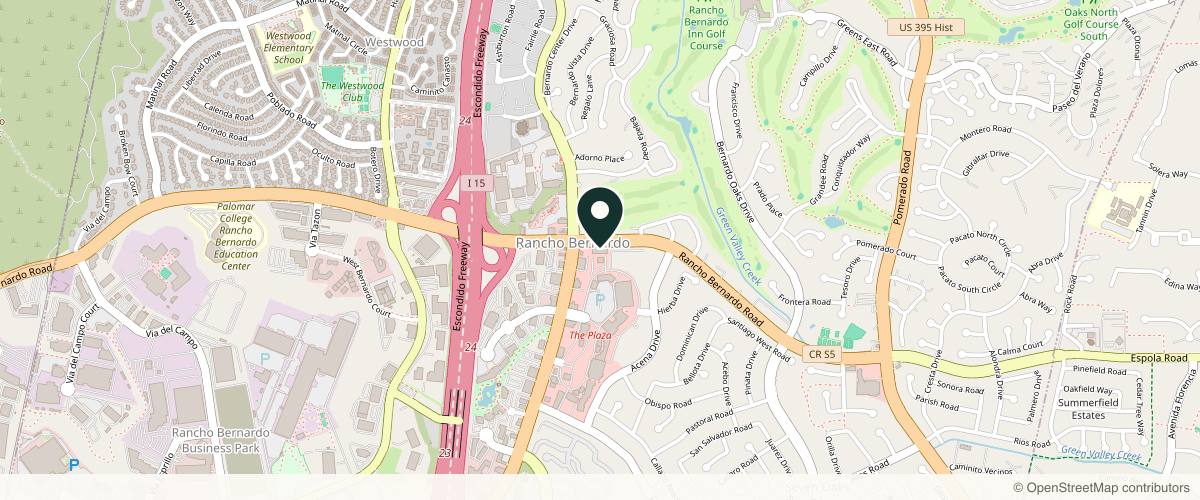 Map showing the exact location of Be Youthful Aesthetics at 11939 Rancho Bernardo Rd Unit 110, San Diego, CA 92128, USA