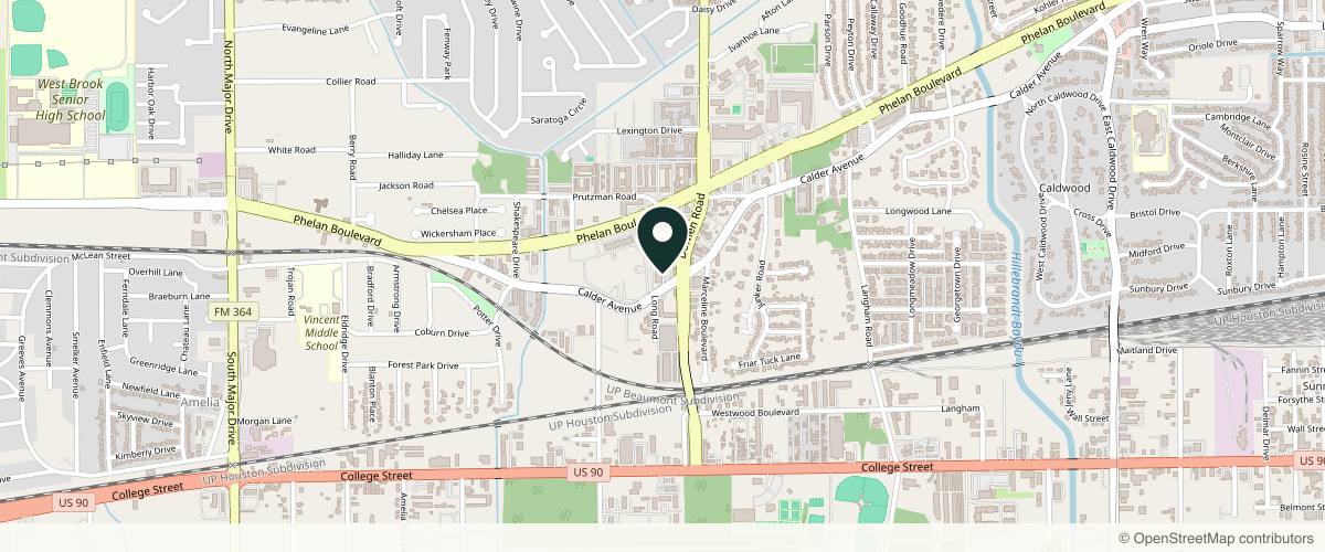 Map showing the exact location of Beaumont Health & Wellness at 229 Dowlen Rd #13B, Beaumont, TX 77706, USA