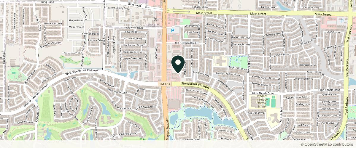 Map showing the exact location of Beautiful Aesthetics at 400 Stonebrook Pkwy Ste 104, Frisco, TX 75036, USA