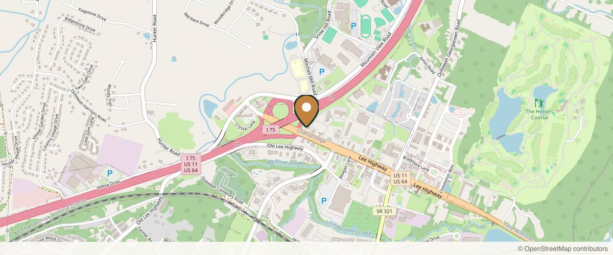 Map showing the exact location of beauty Bar Med Spa at Southern Surgical Arts at 6053 Artesian Cir Suite #C, Ooltewah, TN 37363, USA