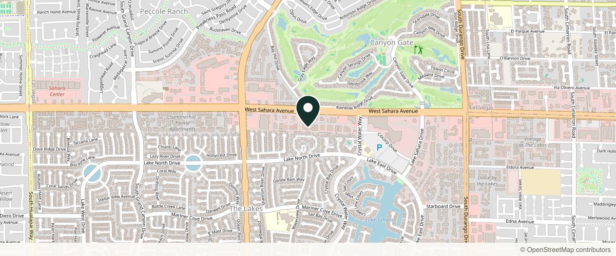 Map showing the exact location of BeautyGoalsLV at 8961 W Sahara Ave Ste 106, Las Vegas, NV 89117, USA