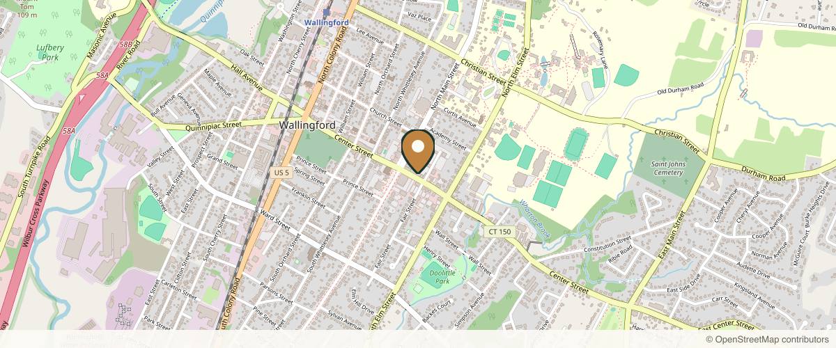 Map showing the exact location of Bel Lavi Medical Aesthetics at 350 Center St Ste 212, Wallingford, CT 06492, USA
