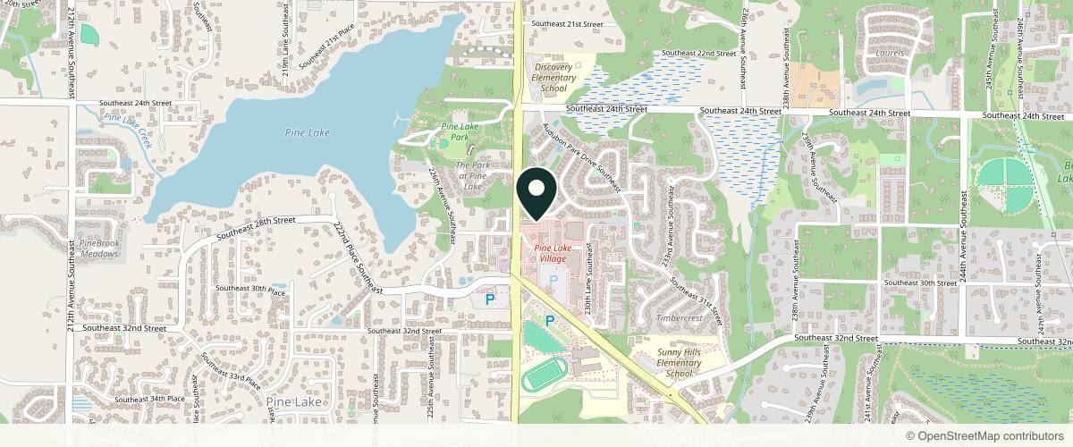 Map showing the exact location of Bel Viso Day Spa and Laser Center at 2830 228th Ave SE F, Sammamish, WA 98075, USA