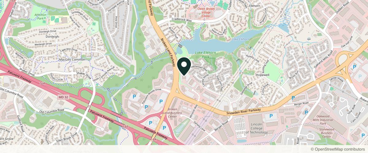 Map showing the exact location of Beleza Clinic at 7130 Minstrel Way #230, Columbia, MD 21045, USA
