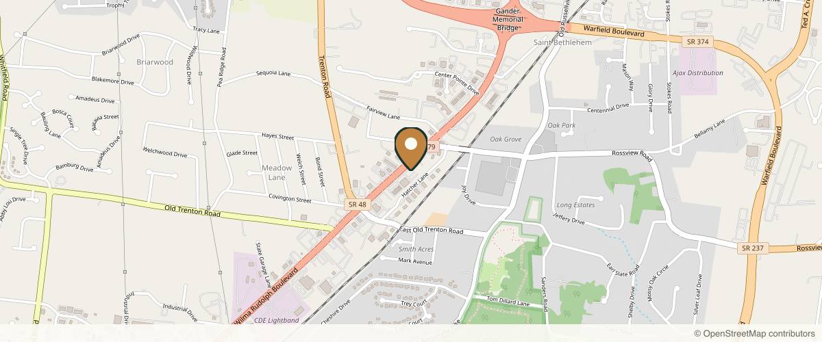 Map showing the exact location of Bella Medical Spa at 2151 Wilma Rudolph Blvd, Clarksville, TN 37040, USA