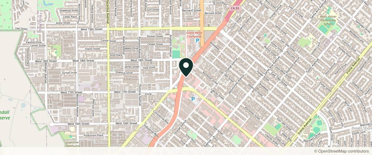 Map showing the exact location of Belle Vie Wellness & Medical Aesthetics at 1712 Newport Blvd, Costa Mesa, CA 92627, USA