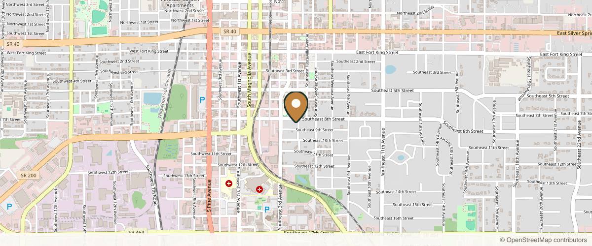 Map showing the exact location of Bello Midlevel Primary Care & Wellness Center at 420 SE 8th St, Ocala, FL 34471, USA