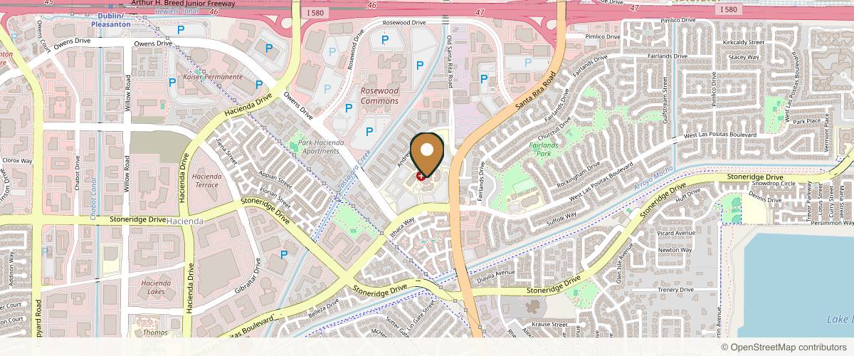 Map showing the exact location of Berman Skin Institute | Medical & Cosmetic Dermatology at 5575 W Las Positas Blvd #230, Pleasanton, CA 94588, USA