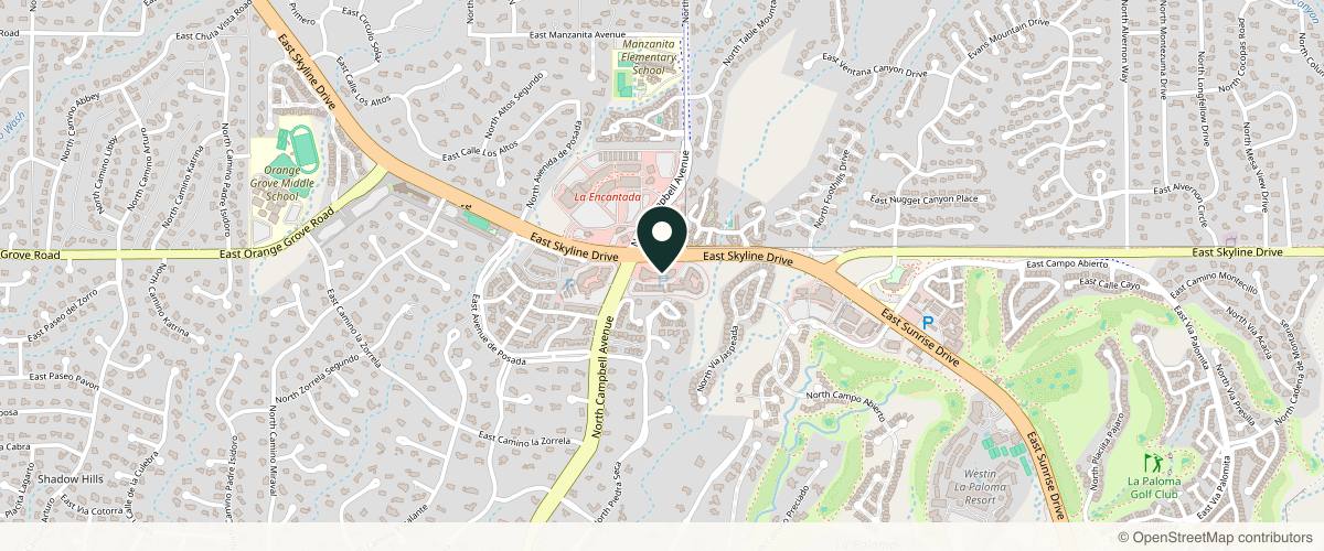 Map showing the exact location of Bespoke Beauty at 6360 N Campbell Ave, Tucson, AZ 85718, USA