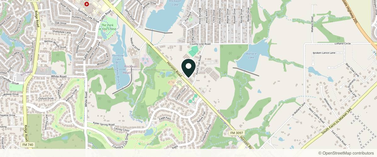 Map showing the exact location of Bespoke Health and Beauty at 5713 Horizon Rd, Rockwall, TX 75032, USA
