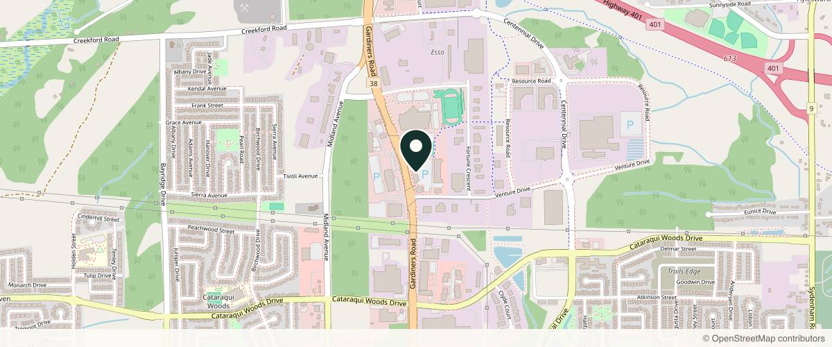 Map showing the exact location of Bespoke Skin MD at 625 Fortune Crescent #5, Kingston, ON K7P 0L5, Canada