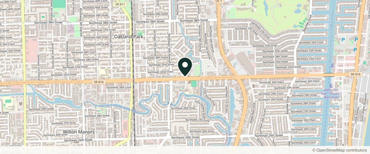 Map showing the exact location of BeWell MedSpa at 1699 E Oakland Park Blvd Ste 160, Oakland Park, FL 33334, USA