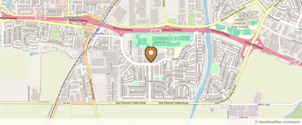 Map showing the exact location of beyond AESTHETICS at 268 Village Commons Blvd Unit 19, Camarillo, CA 93012, USA