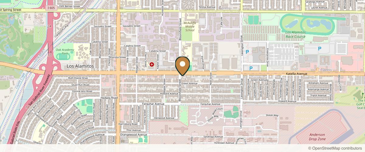 Map showing the exact location of BeYouty Medical Spa at 4012 Katella Ave #201, Los Alamitos, CA 90720, USA