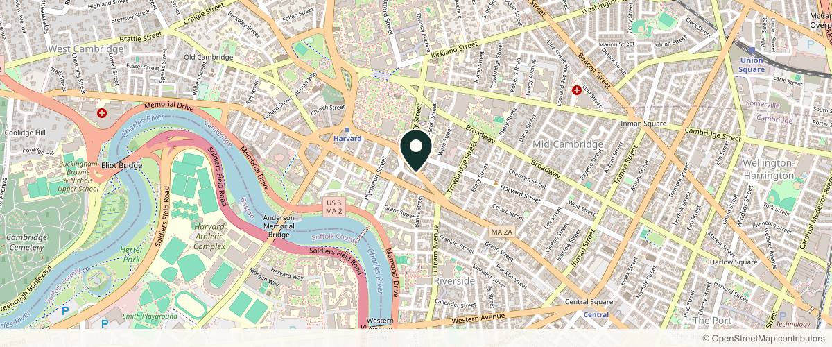 Map showing the exact location of Bio Esthetics at 1168 Massachusetts Ave #5205, Cambridge, MA 02138, USA