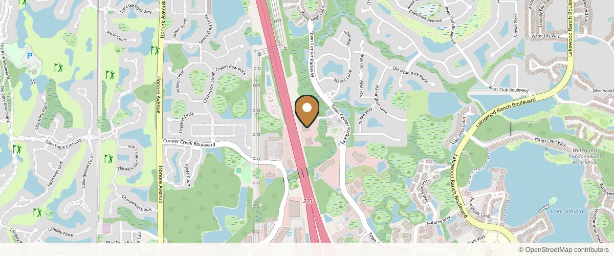 Map showing the exact location of Blue Door Med Spa - Lakewood Ranch at 8916 77th Terrace E #104, Lakewood Ranch, FL 34202, USA
