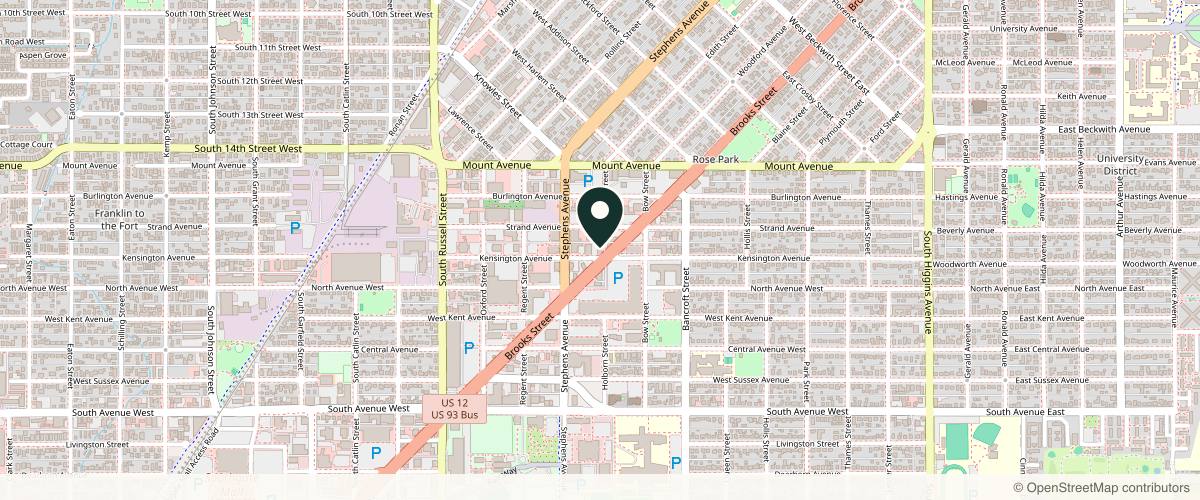 Map showing the exact location of Body Contouring By Design at 1819 Holborn St Ste D, Missoula, MT 59801, USA