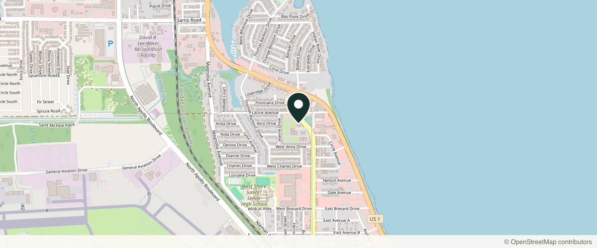 Map showing the exact location of Bodyscapes Med Spa at 402 Babcock St Ste 101, Melbourne, FL 32935, USA