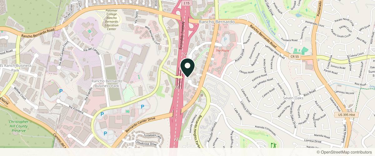 Map showing the exact location of Bold Confidence Aesthetics at 11610 Iberia Pl #102, San Diego, CA 92128, USA