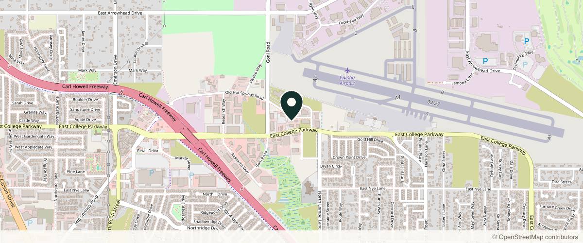 Map showing the exact location of Bonaldi Aesthetics Med Spa at 1910 College Pkwy #130, Carson City, NV 89706, USA