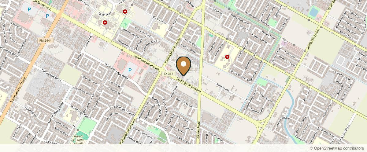 Map showing the exact location of Borchard Aesthetics & Wellness at 6434 Saratoga Blvd Ste A, Corpus Christi, TX 78414, USA