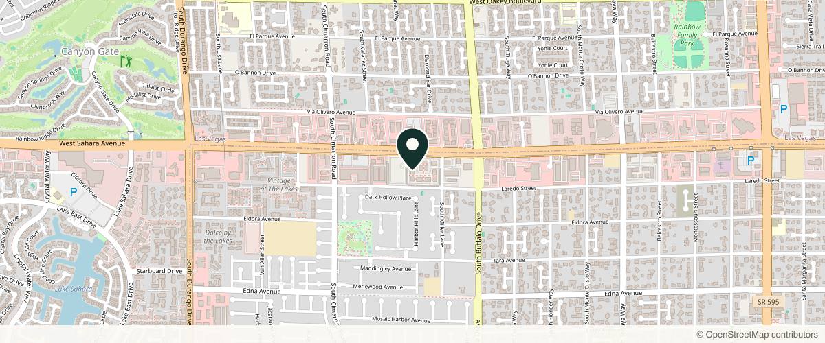 Map showing the exact location of BosBeauty at 7997 W Sahara Ave #103, Las Vegas, NV 89117, USA