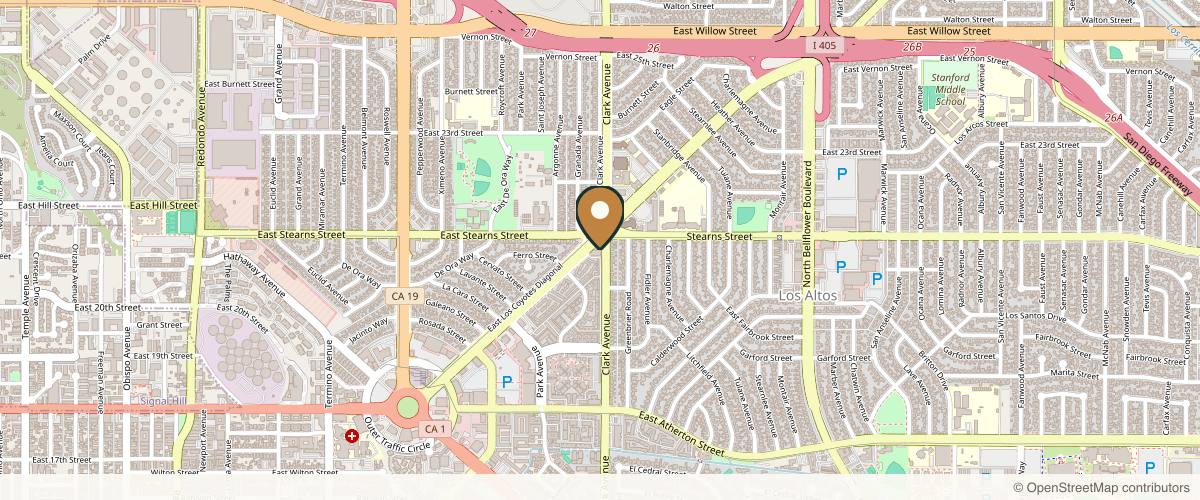 Map showing the exact location of Botox Sisters- Laura Hertzog, NP Rebecca Ceverha, NP-C at 5094 E Los Coyotes Diagonal, Long Beach, CA 90815, USA