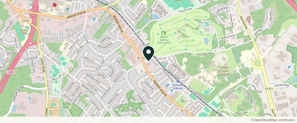 Map showing the exact location of Brian S. Glatt, MD, FACS at 310 Madison Ave Suite 100, Morristown, NJ 07960, USA
