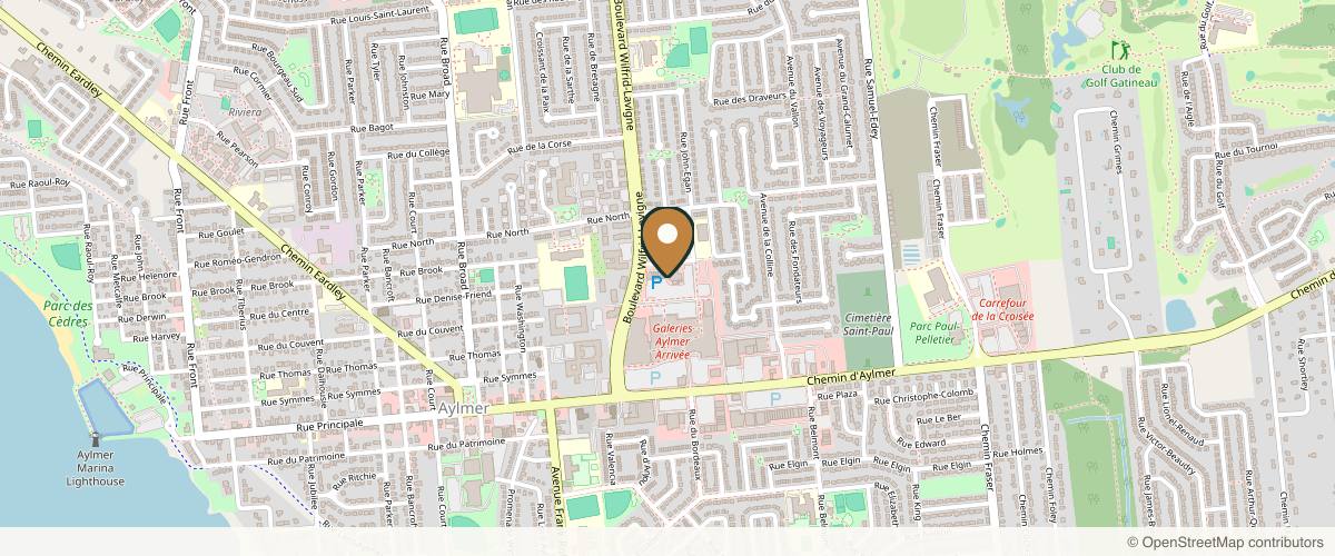 Map showing the exact location of Brisa Medic Spa I Laser I Esthétique médicale at 420 Bd Wilfrid-Lavigne Unité #9, Gatineau, QC J9H 6W7, Canada