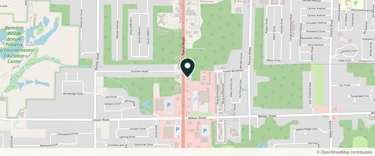 Map showing the exact location of Buffalo Aesthetics | The Medical Spa Experts at 5007 Transit Rd, Depew, NY 14043, USA
