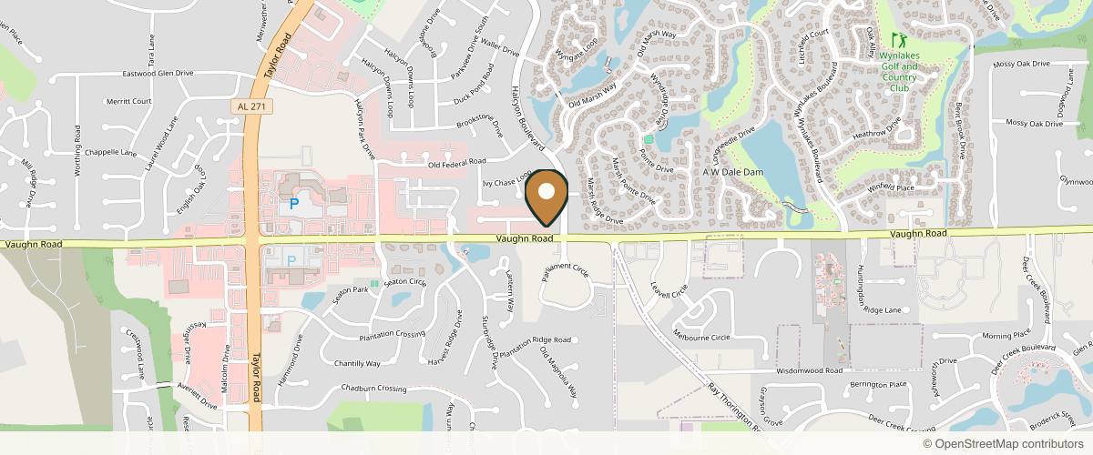 Map showing the exact location of By Her Hands Atelier & Spa at 8448 Crossland Loop Ste 148, Montgomery, AL 36117, USA