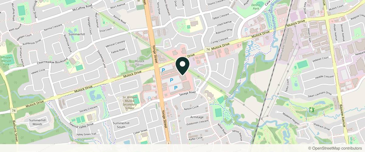 Map showing the exact location of Canada MedLaser Newmarket at 16655 Yonge St Unit 23, Newmarket, ON L3X 1V6, Canada