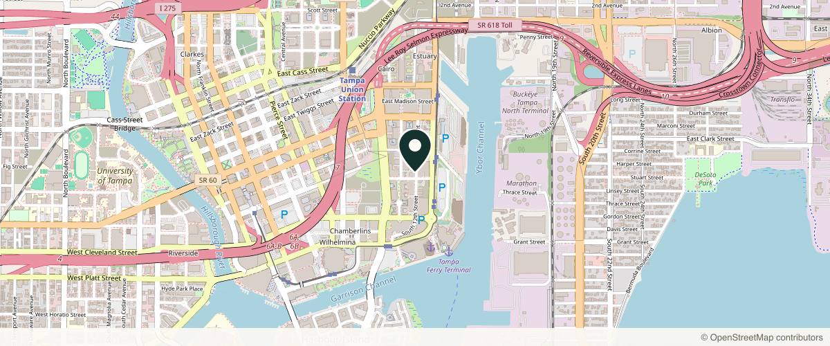 Map showing the exact location of Cell Renew Medical Spa Downtown at 1212 E Whiting St Unit 102, Tampa, FL 33602, USA