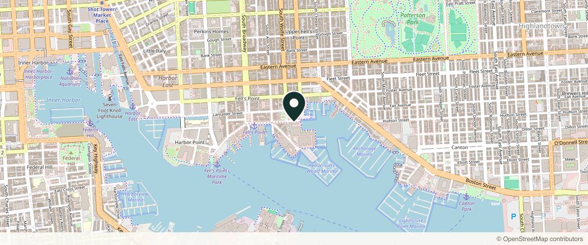 Map showing the exact location of Charm City Plastic Surgery at 1909 Thames St Ste 101, Baltimore, MD 21231, USA